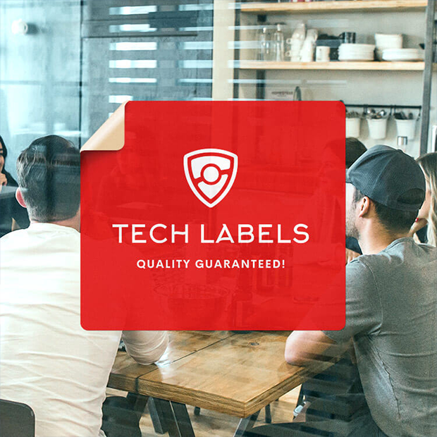 Reklametiketter - Tech Labels